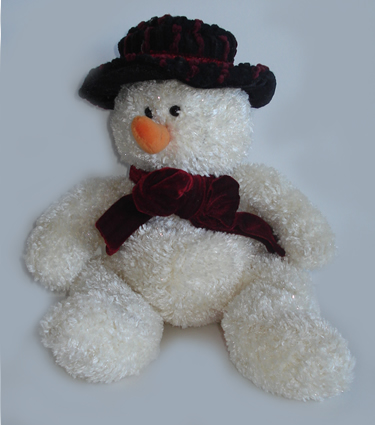 small stuffed snowman